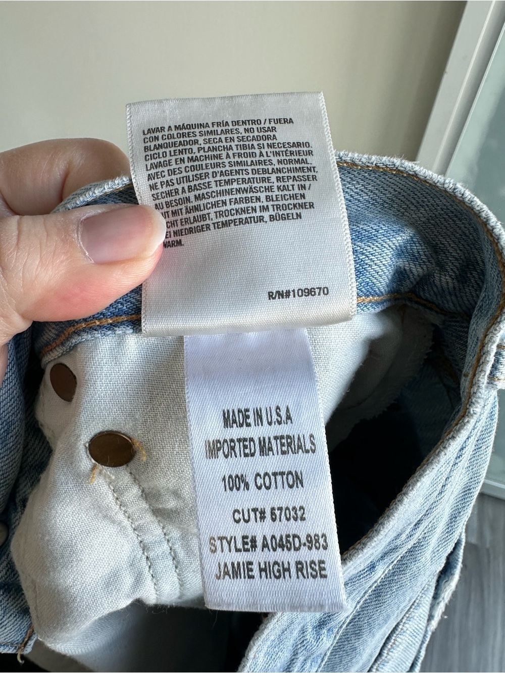 AGOLDE ($350) Jamie High Rise Cropped Straight Jeans Distressed Light Wash Sz 28 - Picture 14 of 16